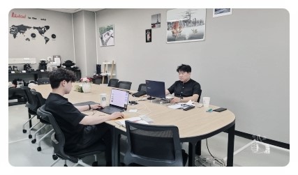 유럽과 화상 회의